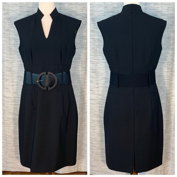 Antonio Melani Black Lightweight Suit Jacket and Sheath Dress Set. - Picture 11 of 15